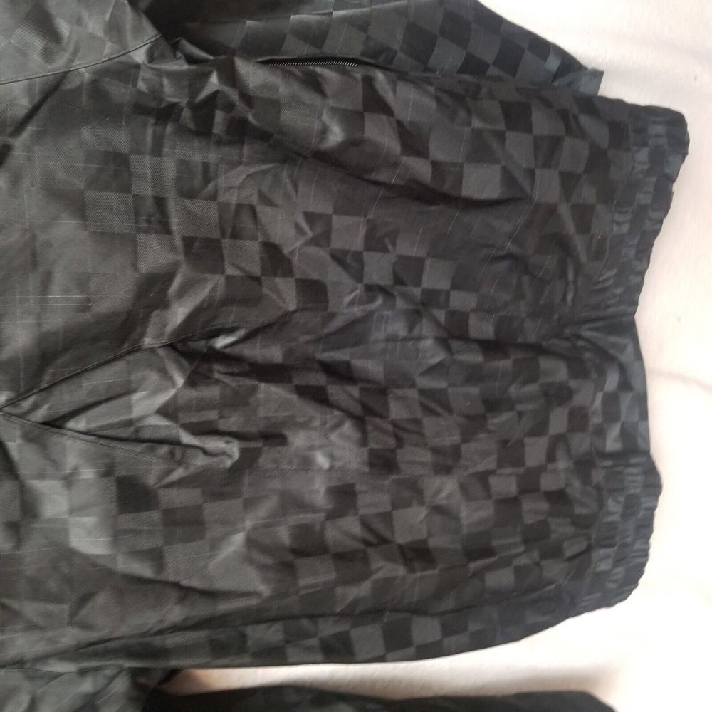 Nike SB Hooded Jacket Black Checkered Padded Skateboarding Coat Small - Picture 7 of 16